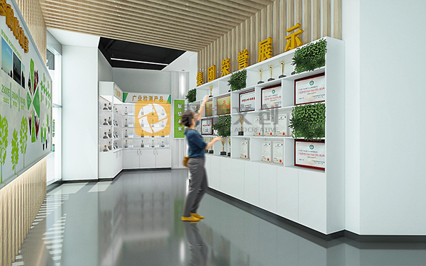 生物醫藥企業品牌展廳設計，企業品牌展廳設計，展廳設計